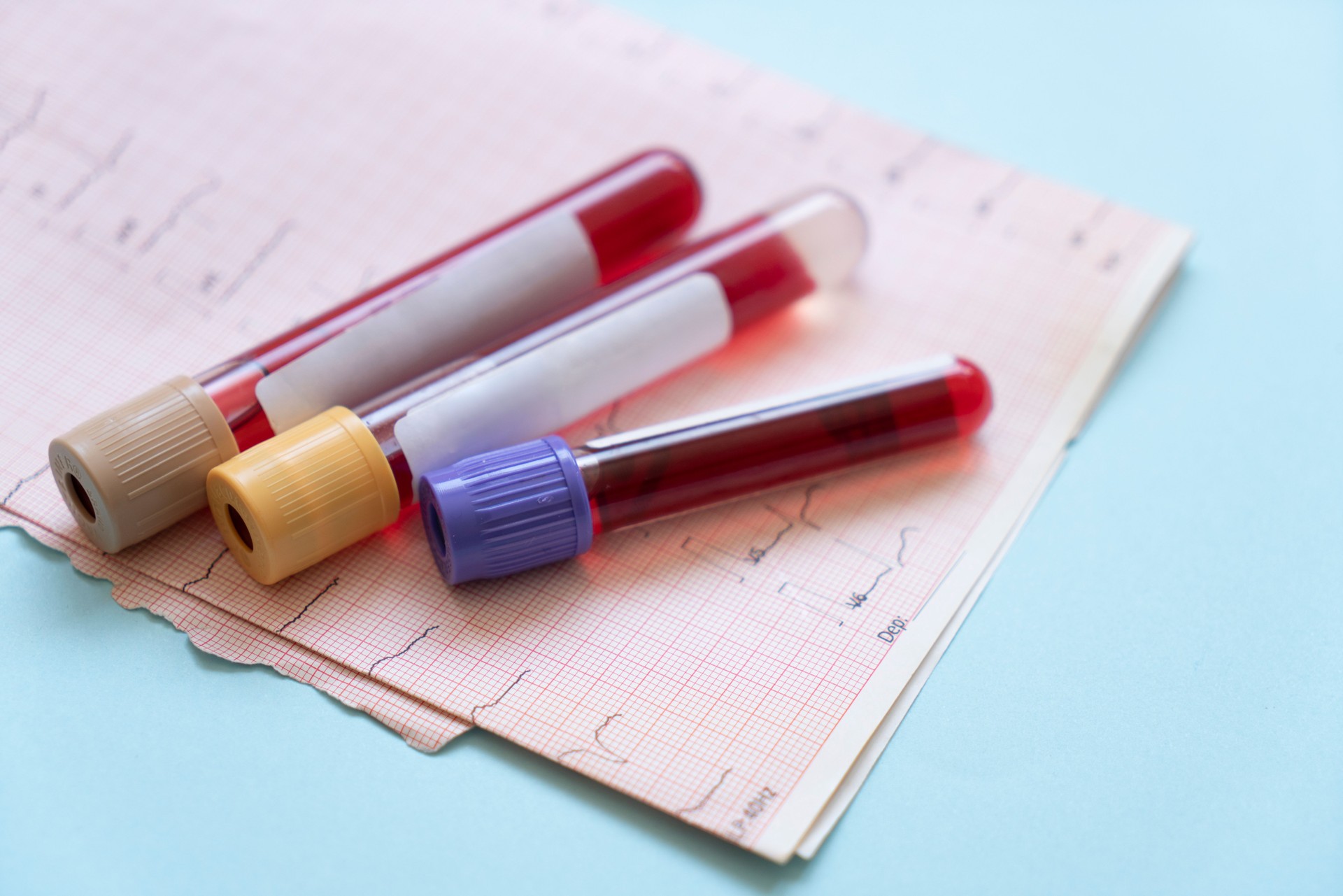 Blood test tubes